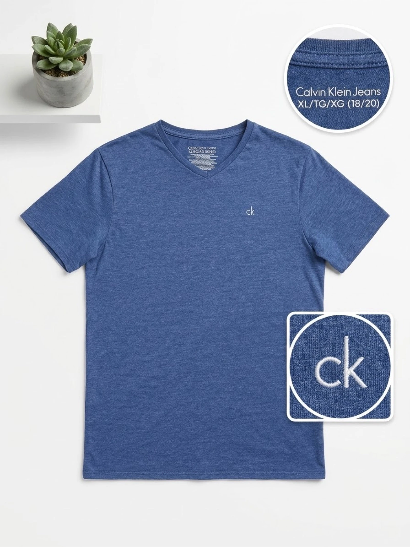 Camiseta Calvin Klein Azul 